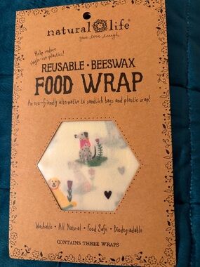 NATURAL LIFE Reusable Beeswax Good Wrap